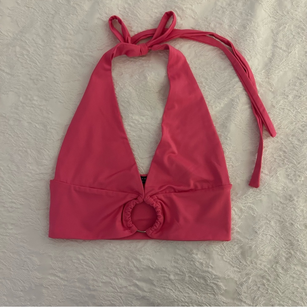 Pink crop top xs